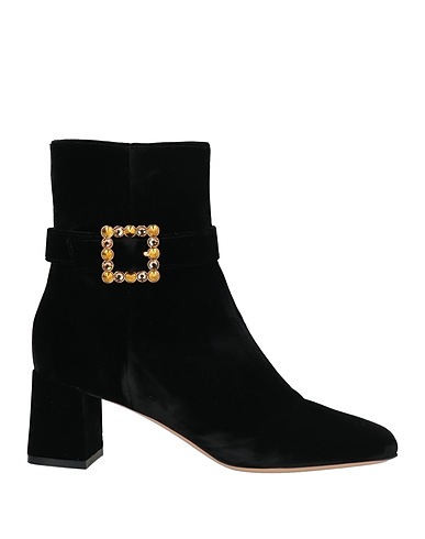 GIANVITO ROSSI Ankle boot Black Textile fibres