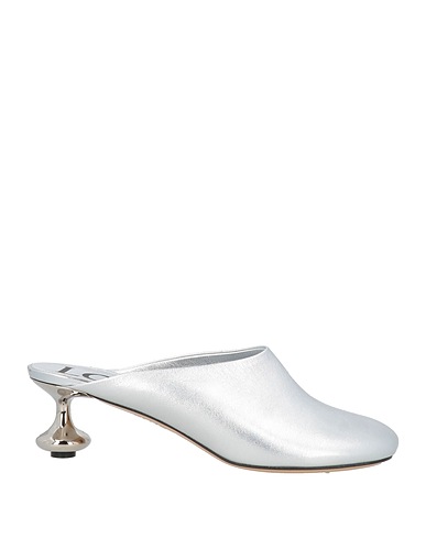 LOEWE Mules and clogs Silver Leather