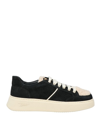 TOSCA BLU Sneakers STUDIO Black Leather, Textile fibres