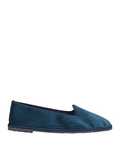 LE REGINE DEL FORTE Loafers Deep teal Textile fibres