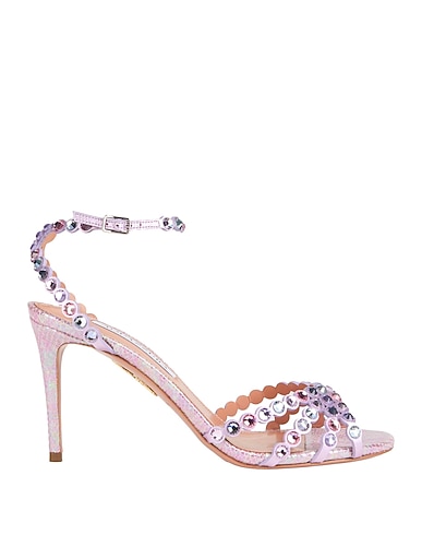 AQUAZZURA Sandals Lilac Leather