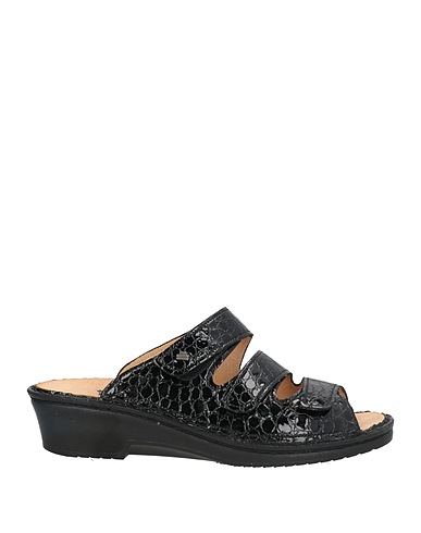 FINN COMFORT Sandals Black Leather
