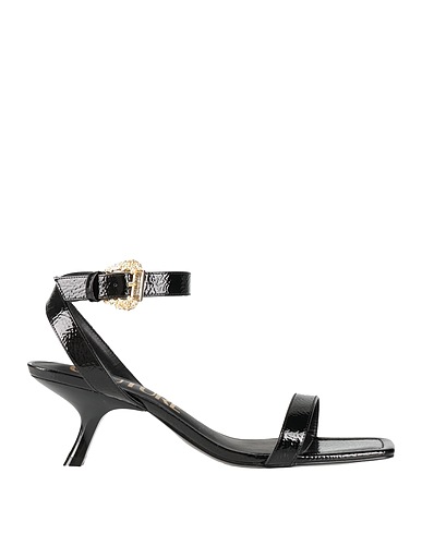 VERSACE JEANS COUTURE Sandals Black Synthetisches Material