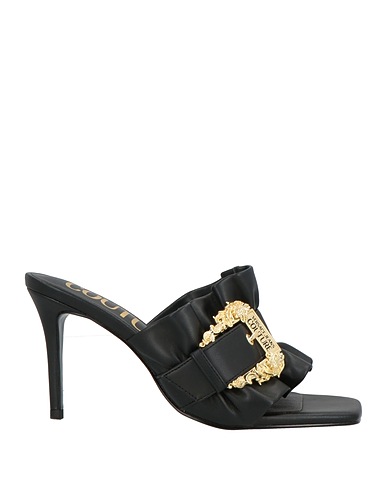 VERSACE JEANS COUTURE Sandals Black Synthetisches Material