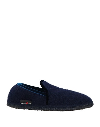 HAFLINGER Slides and slippers Navy blue Wool