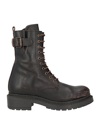 METISSE Ankle boot Dark brown Leather