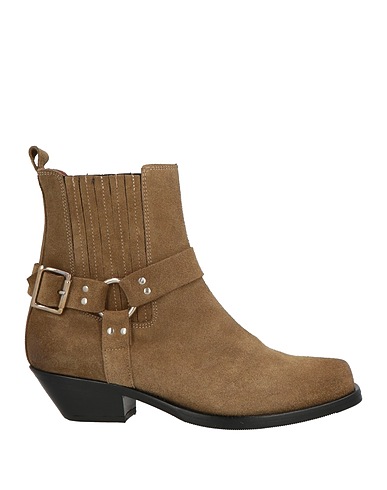 CURIOSITÉ Ankle boot Khaki Leather
