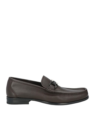 FERRAGAMO Loafers Dark brown Calfskin