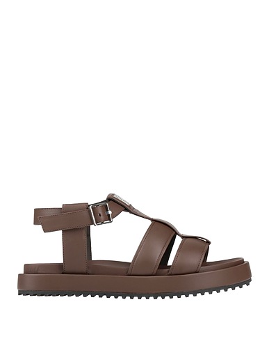 PESERICO Sandals Chocolate brown Leather