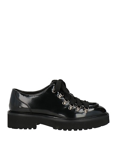 DOUCAL'S Laced shoes Black Leather