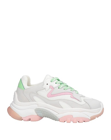 ASH Sneakers White Leather, Textile fibres