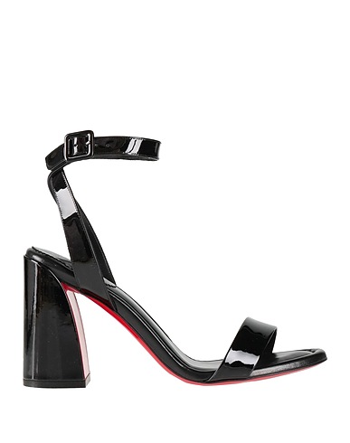 CHRISTIAN LOUBOUTIN Sandals Black Leather