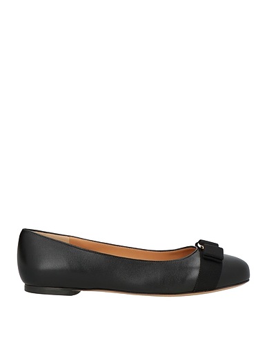 FERRAGAMO Ballet flats Black Leather