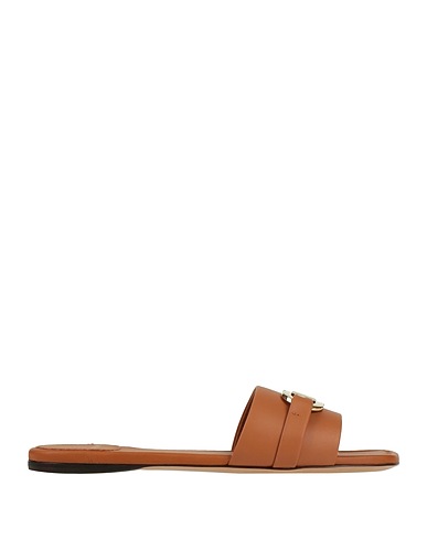 FERRAGAMO Sandals Tan Calfskin