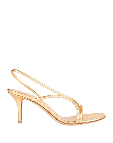 GIANVITO ROSSI Sandals Gold Leather