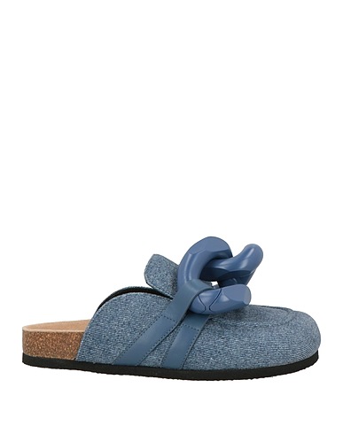 JW ANDERSON Mule e zoccoli Blu Fibre tessili