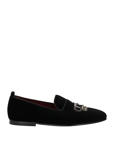 DOLCE&GABBANA Loafers Black Textile fibers