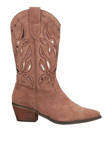 AZAREY Ankle boot Light brown Textile fibres, Synthetisches Material