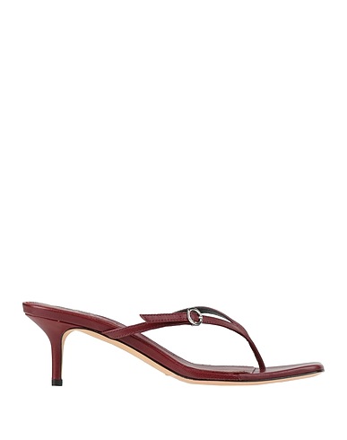 AEYDE Flip flops Chocolate brown Leather