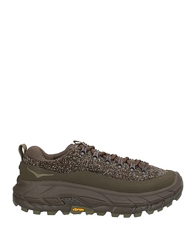 FERRAGAMO Sneakers Militärgrün Leder, Andere Fasern