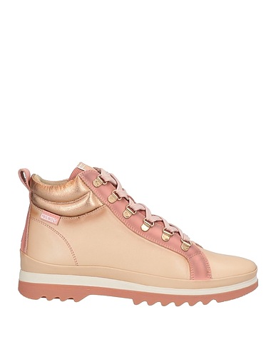 PIKOLINOS Ankle boot Beige Leather, Textile fibers