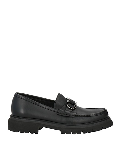FERRAGAMO Loafers Black Leather