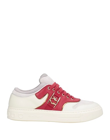 FERRAGAMO Sneakers Light grey Calfskin