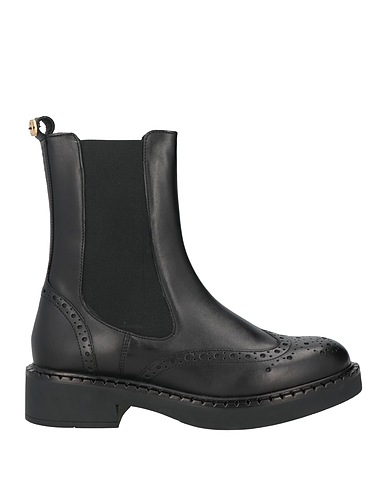 TWINSET Ankle boot Black Cow leather