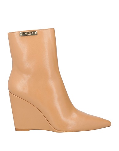 TWINSET Stivaletti Cammello 100% Poliuretano
