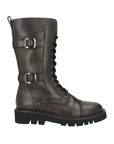 TWINSET Boots Dark brown 100% Polyurethane