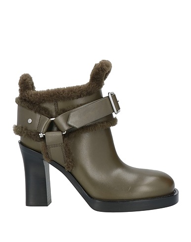 BURBERRY Ankle boot Military green Leather
