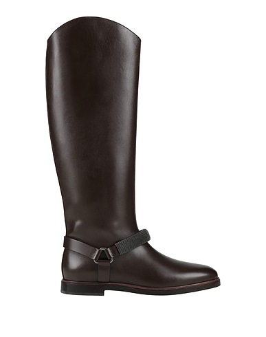 BRUNELLO CUCINELLI Boots Dark brown Leather