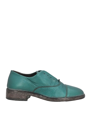 MOMA Laced shoes VERDE SMERALDO Calfskin