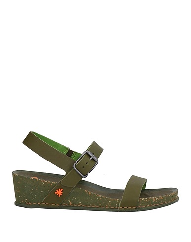 THE ART COMPANY Sandals Military green Leather