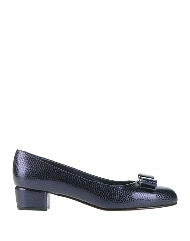 FERRAGAMO Court Midnight blue Calfskin