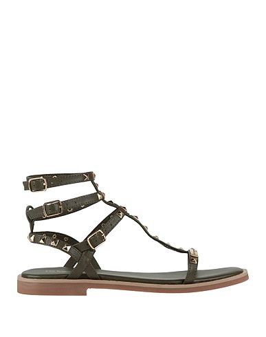 LES TROPEZIENNES Sandals Military green Leather