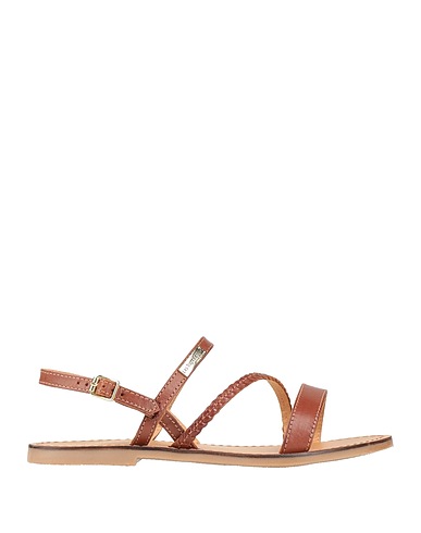 LES TROPEZIENNES Sandals Brown Leather