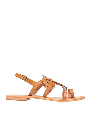 LES TROPEZIENNES Flip flops Brown Leather