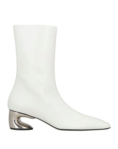 JIL SANDER Ankle boot White Calfskin