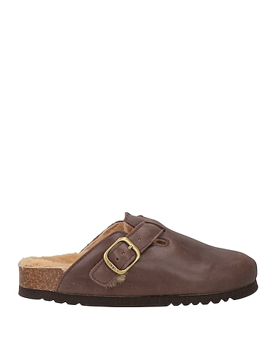 SCHOLL Mules and clogs Chocolate brown Leather