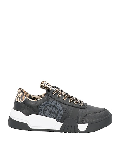 JUST CAVALLI Sneakers NERO Cuir, Fibres textiles