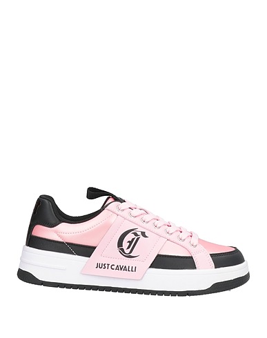 JUST CAVALLI Sneakers Pink Textile fibres, Leather
