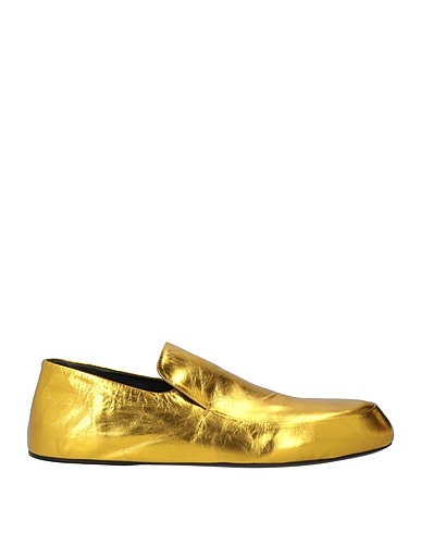 JIL SANDER Loafers Gold Leather