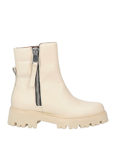 EVALUNA Ankle boot Cream Calfskin