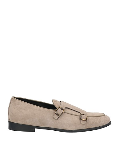 LUCA CARACCIOLO Loafers Light grey Leather