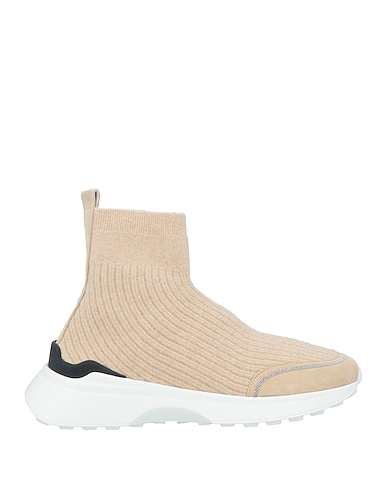 FABIANA FILIPPI Sneakers Beige Textile fibres, Leather