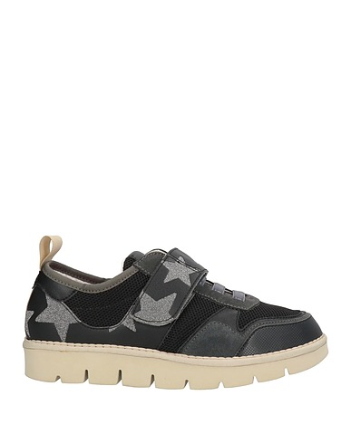 PANCHIC Sneakers Black Leather, Textile fibers