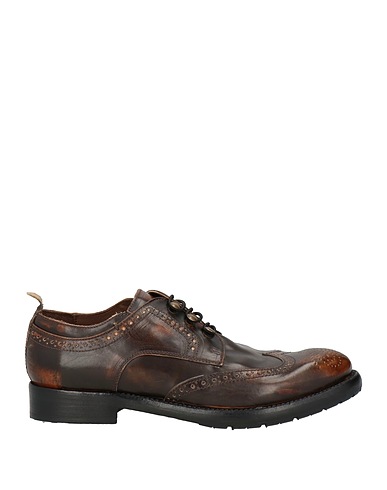 JP/DAVID Laced shoes Chocolate brown Leather