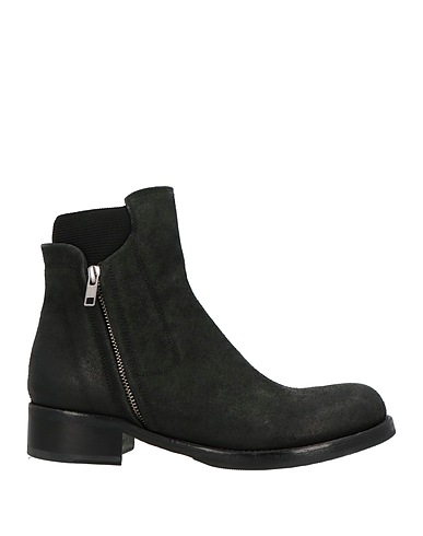 DUCANERO Ankle boot Black Leather, Textile fibres