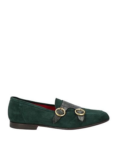 GRANO Loafers Dark green Leather